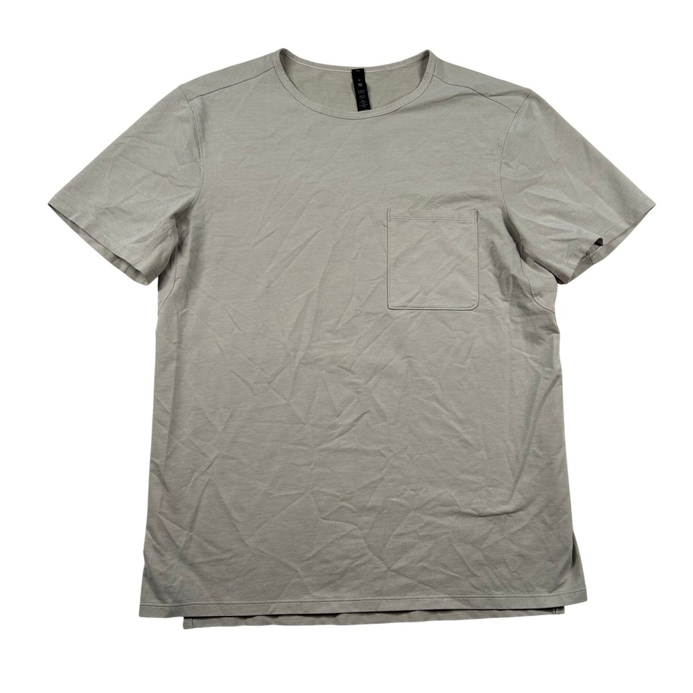 Lululemon T-Shirt Mens Medium Chest Pocket Relaxed Fit LM3CW8S Gym Athleisure